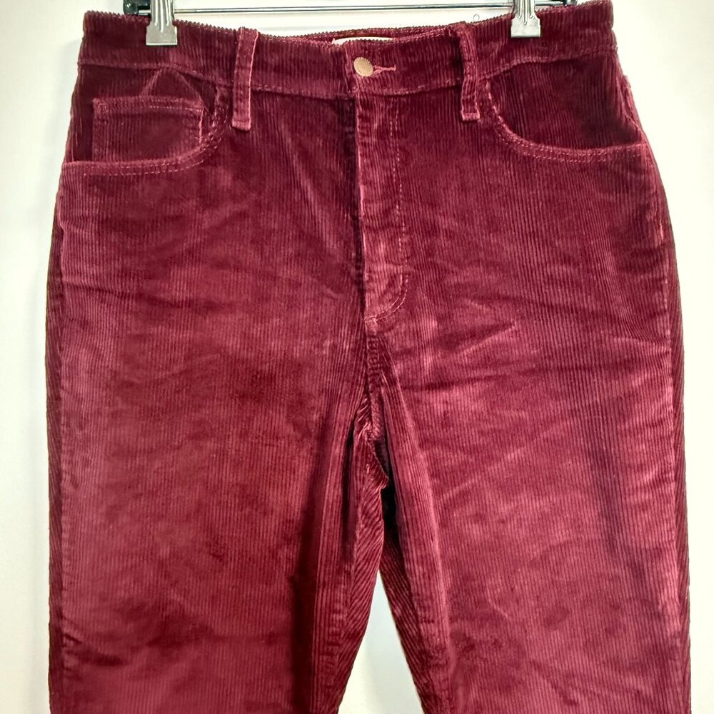 Universal Thread High Rise Ankle Bootcut Corduroy Pants Womens Size 12R Burgundy